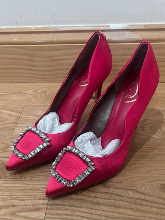 Sam Edelman Shoes - Sam Edelman Womens Harriett Satin Embellished Pumps | 8 1/2